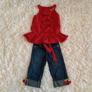 🛍 SOLD Gymboree outfit, 🍒 halter top & capris